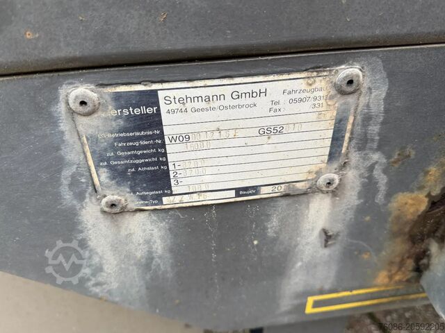 Laadplatform Stehmann open aanhanger!! UITSCHUIFBARE ACHTERKANT!!