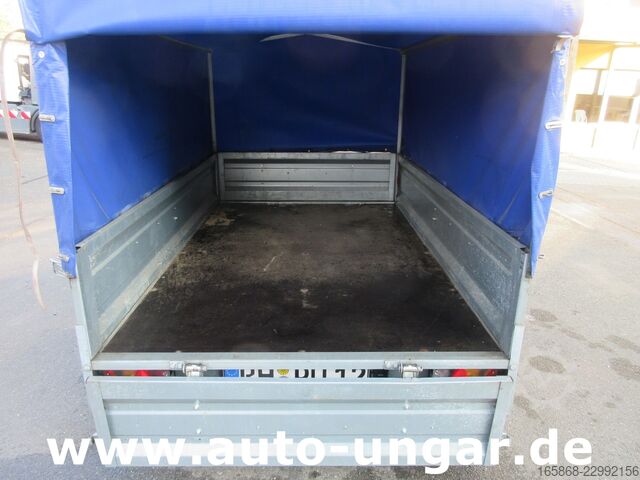 Nyitott pótkocsi ponyvával Temared Tema Anhänger 1.000kg Tieflader Plane