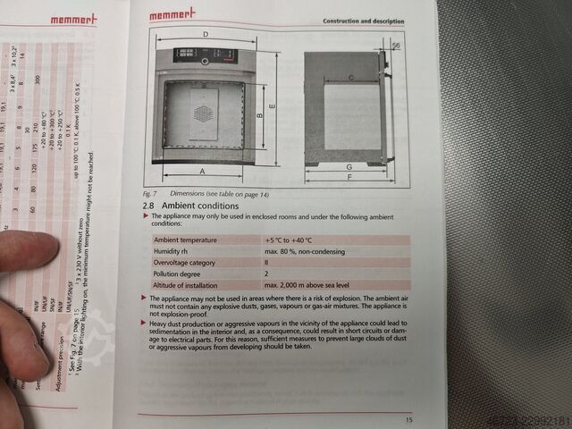 Laboratorium warmtekast Memmert SF160Plus