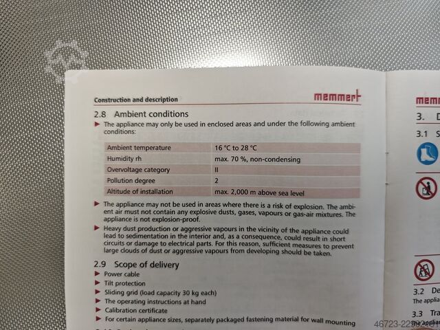 Laboratóriumi inkubátor Memmert IPP 55