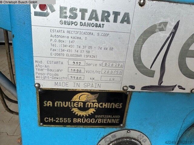 Μηχανή κεντροειδούς - κυλινδρικής λείανσης ESTARTA Typ 312