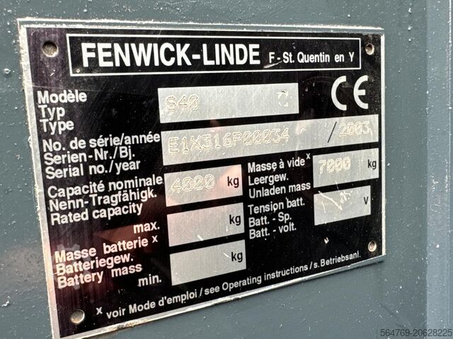 Bočni viljuškar Linde S40 // Perfect condition // Low mast