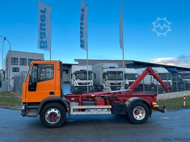 Speciallastbil IVECO ML 120E18 Abrollkipper/Kran-Mulde/Funk/Seilwinde