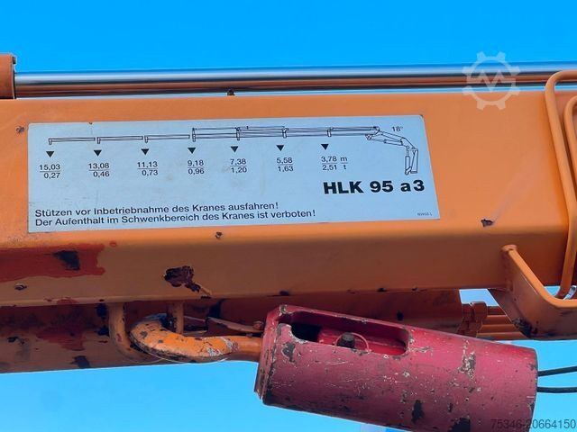 Speciallastbil IVECO ML 120E18 Abrollkipper/Kran-Mulde/Funk/Seilwinde