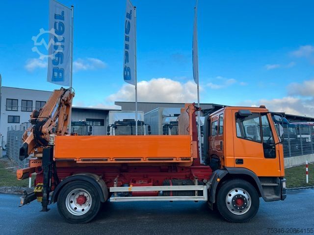 Kroklastbil IVECO ML 120E18 Abrollkipper/Kran-Mulde/Funk/Seilwinde