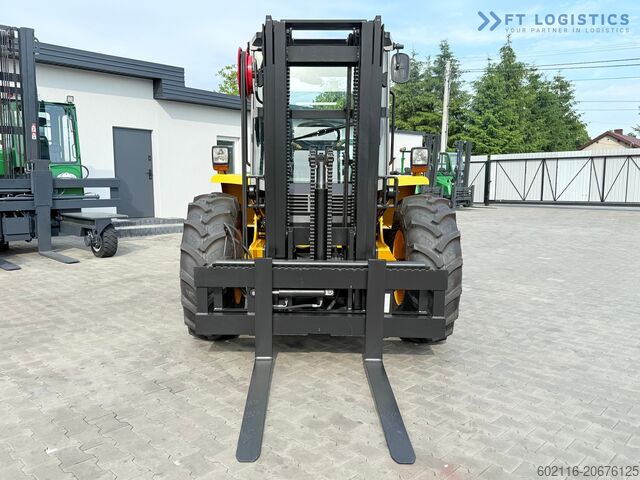 Tuff terräng gaffeltruck JCB 940 / TRIPLEX 4500 / FREE-LIFT NEW TIRES