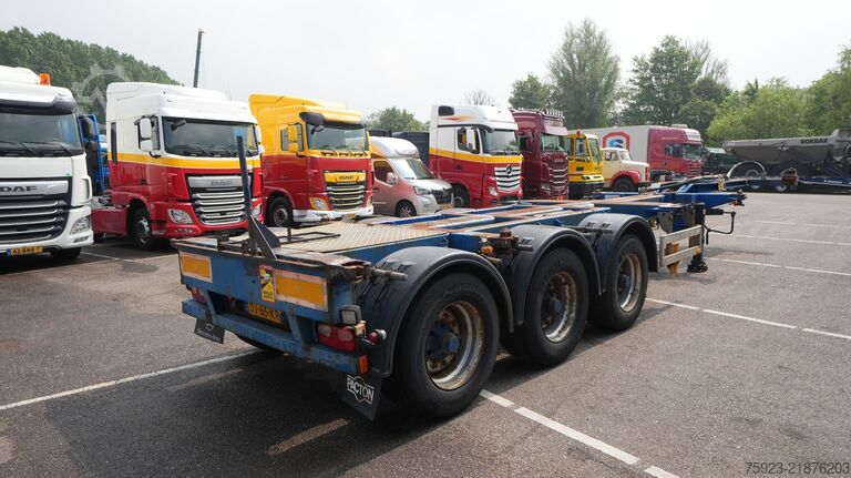 Konteyner taşımacılığı Pacton 3 axle container chassis extendable trailer