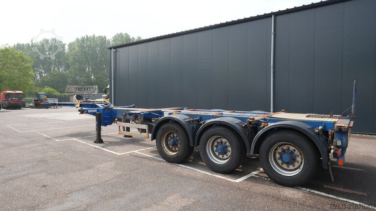 Konteyner taşımacılığı Pacton 3 axle container chassis extendable trailer