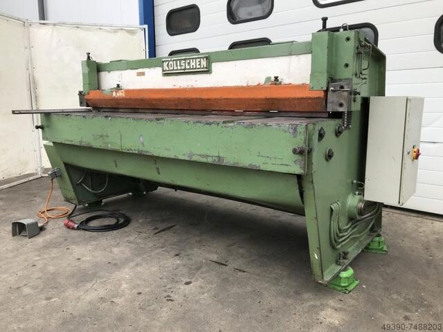 Guillotineschaar met zwenksnijkant, guillotineschaar voor plaatwerk, plaatschaar KÖLLSCHEN BSK 2000/2