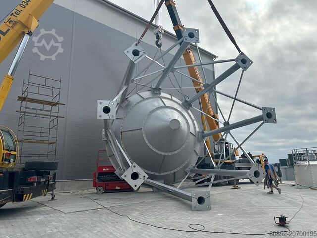 Mașină de beton Polygonmach 500Tons capacity cement silo bolted type