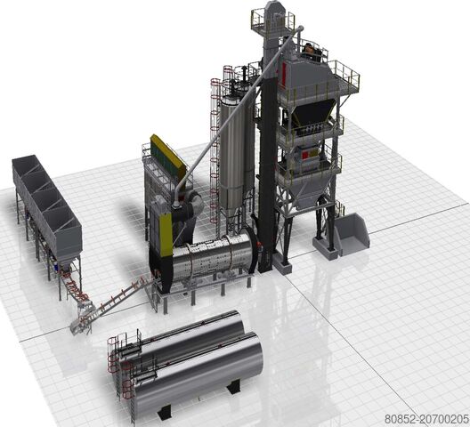 Instalație de amestecare a asfaltului Polygonmach PBA-160 batch type stationary asphalt plant