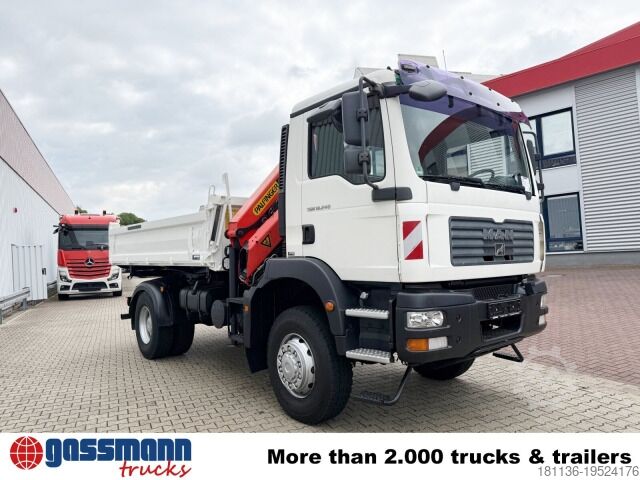Kiepwagen MAN TGM 18.240 4x4 BB mit Kran Palfinger PK9501