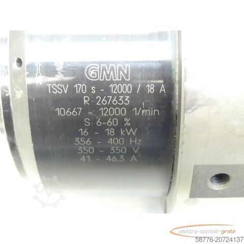 GMN component GMN TSSV 170 s - 12000 / 18 A SN: R 237633 - ! -
