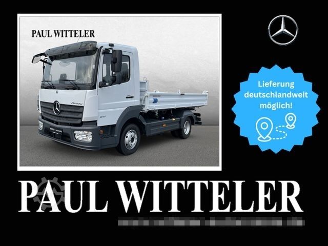 Transporter Fahrgestell MERCEDES-BENZ Atego 818 K 4x2 3-S.-Kipper+Klima+2xAHK+2200 km!