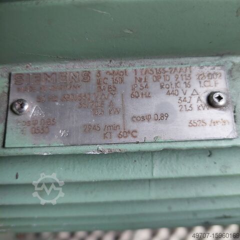 Centrifugale hogedrukventilator Spellna VRU 15-125-30H3 3240m3/h 18kw  p1:1,2kg/m3