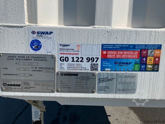 Değiştirme kasalı treyler KRONE Wechselbrücke Koffer