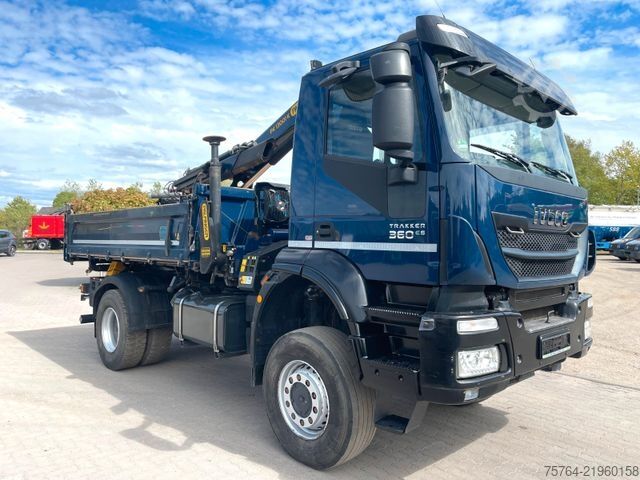 Lastbilmonteret kran IVECO Trakker 360/AD190/Pafinger 13.001/Meiller/1.Hand