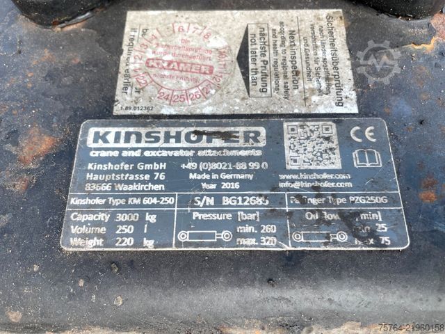 Lastbilmonteret kran IVECO Trakker 360/AD190/Pafinger 13.001/Meiller/1.Hand