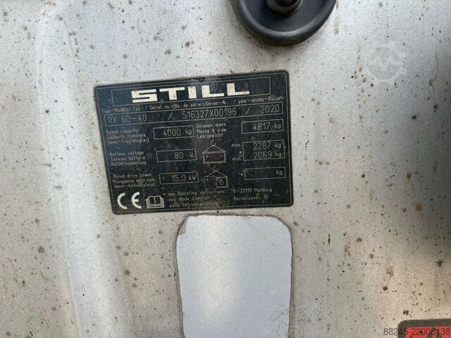VS-22896 Elektrische triplex heftruck Still RX60-40 STILL RX60-40