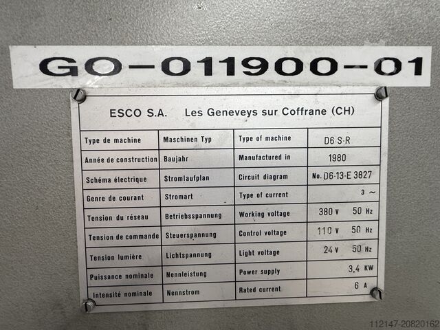Automatic turret lathe ESCOMATIC D6 SR