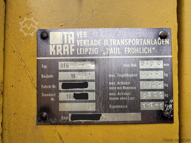 TAKRAF DFG6302-A | 6,3 t | Puissance DDR Takraf TAKRAF DFG6302-A | 6,3to. | DDR-Power