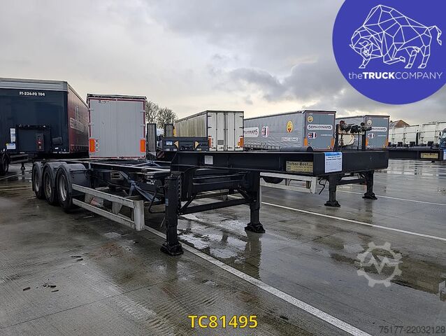 Transport af containere Turbos Hoet Tank chassis Gooseneck