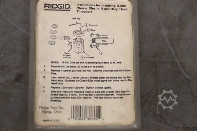 Sæt med terninger Ridgid 1/2" BSPT