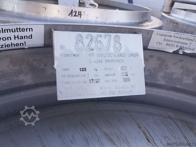 Roestvrijstalen transportcontainer druktank  