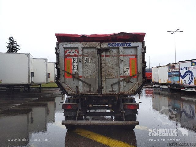 Semi-remorque benne Schmitz Cargobull Semitrailer Tipper Steel half pipe body 26m³