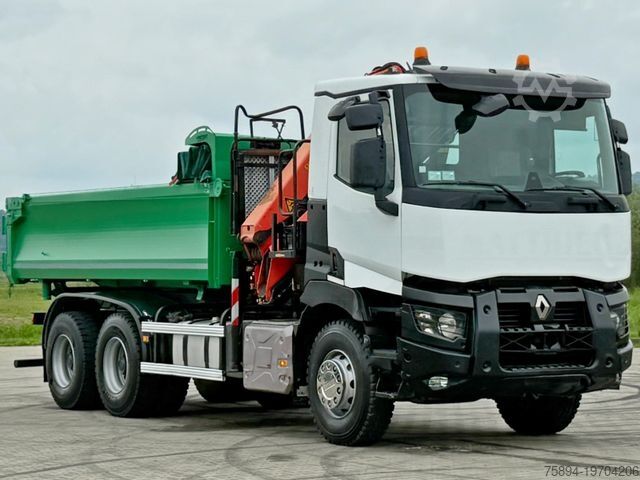 Autolaadkraan RENAULT C 430 *KIPPER 5,10 m + PK 16001 - K B* 6x4