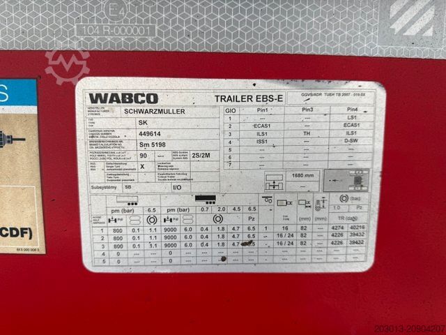 Semirremolque volquete SCHWARZMÜLLER SK K10VLN3 Kippauflieger 3 ACHS