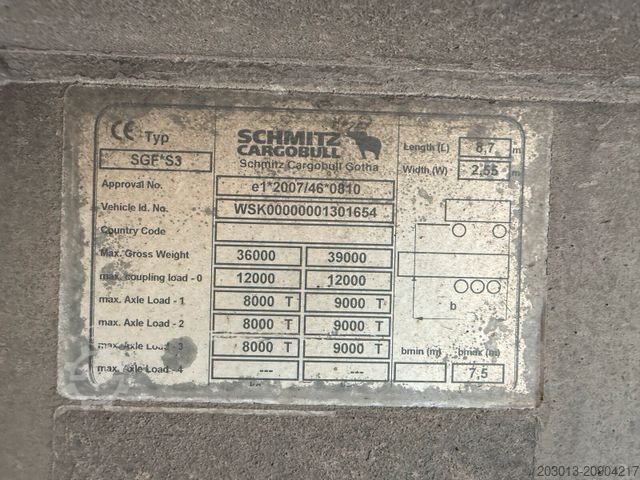 Semirremolque volquete SCHMITZ CARGOBULL Cargobull CARGOBULL GOTHA SKI 24 SL 7.2