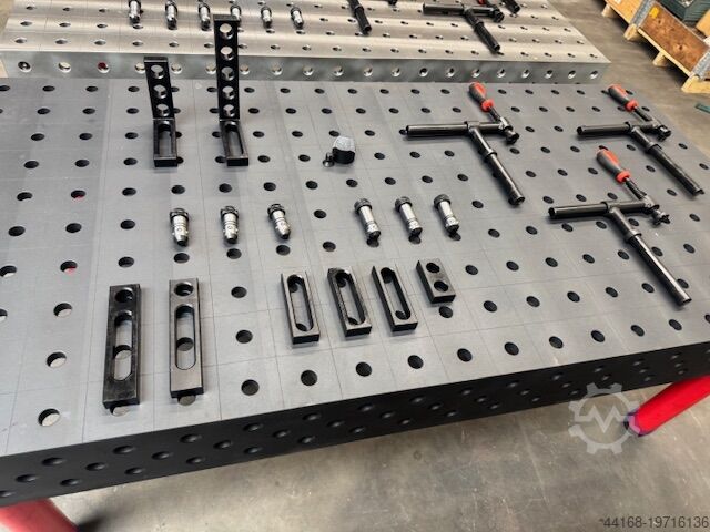 Welding table, rotary table, positioner Protec 3 - D Schweisstisch Lochtisch normal + plasmanitriert