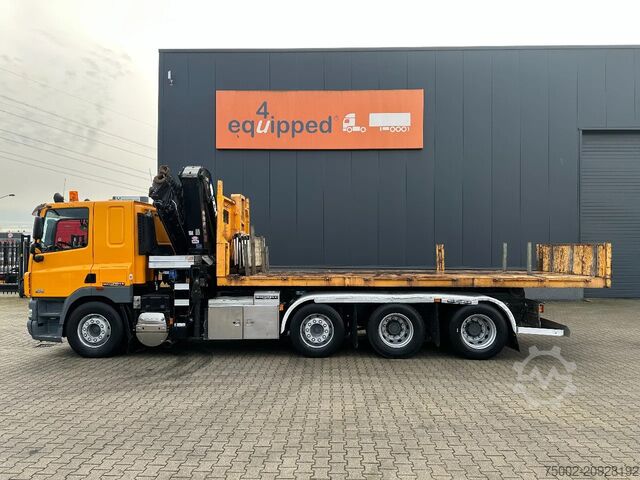 Hook arm system DAF CF 85.410 8x2 / HMF 3000 K6 crane (30T/m 6x ext...
