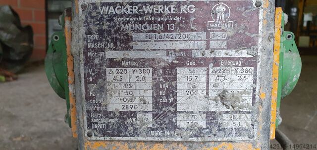 Omvormer Betonvibrator Trilmotor Wacker FU 1,6