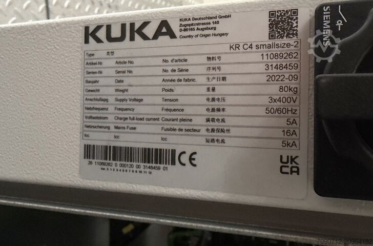 Industrirobot KUKA KRC4 KR10 R900-2 / FLR