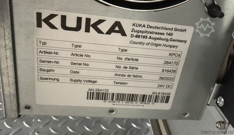 Industrirobot KUKA KRC4 KR10 R900-2 / FLR