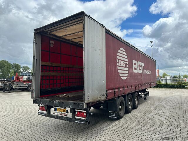 Skjutbara presenningar System Trailer BPW DISC / HARDWOODEN FLOOR / NL-TRAILER / APK:...