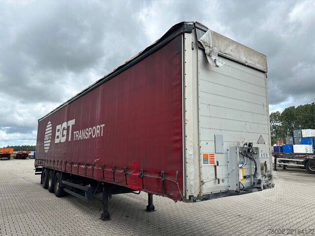 Skjutbara presenningar System Trailer BPW DISC / HARDWOODEN FLOOR / NL-TRAILER / APK:...
