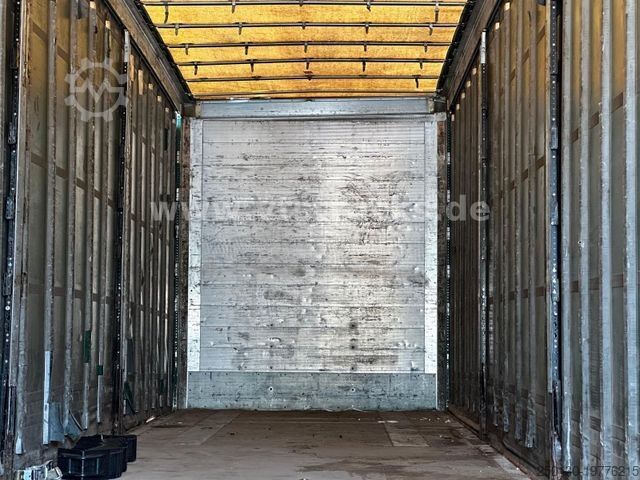 Brandalı açık yarı römork SCHMITZ CARGOBULL S01 Megatrailer Pritsche+Plane Edscha Verdeck