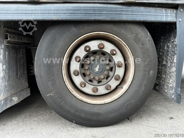 Brandalı açık yarı römork SCHMITZ CARGOBULL S01 Megatrailer Pritsche+Plane Edscha Verdeck