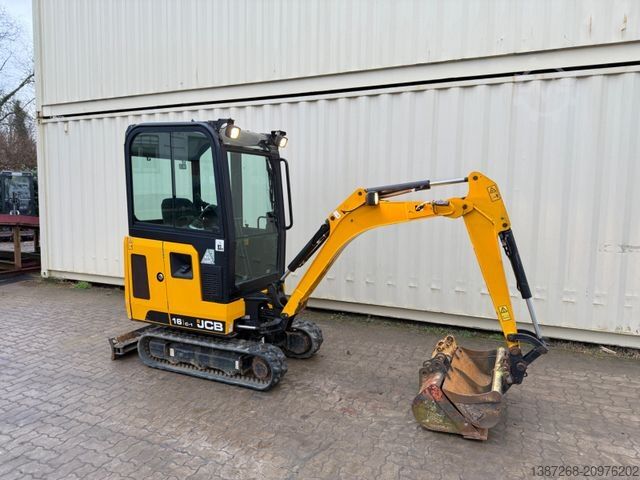 Minigraafmachine JCB 16C-1 /2021 BJ/848 H/verbr. Laufwerk/3xLöffel
