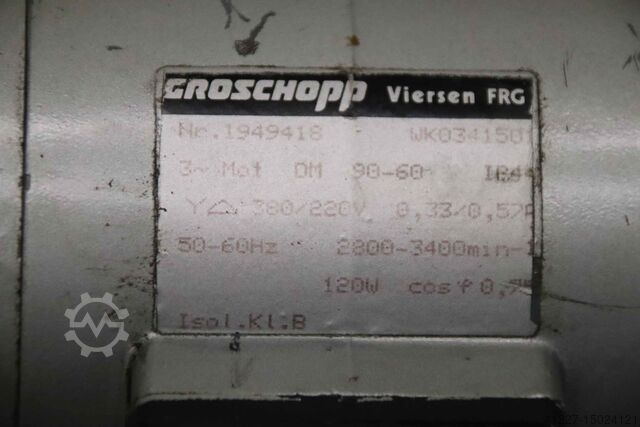 Motorreductor 0,12 kW 50 rpm Groschopp E 4  WK 0341501 DM 90-60