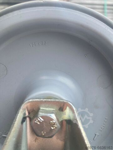 Bockrolle Rolle Schwerlastrolle TENTE Durchmesser Rad: ca. 125 mm