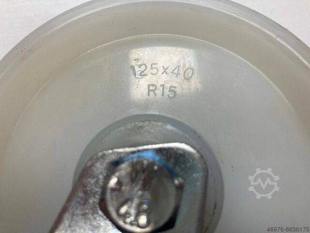 Drejeligt hjul Kraftigt hjul Wicke Durchmesser Rad: ca. 125 mm