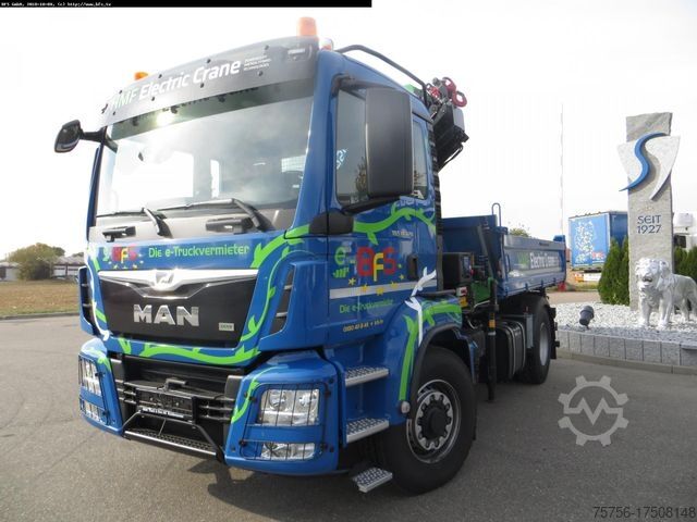 Kiepwagen MAN TGS 18.420 4x4H BL HMF,Elektrokran 1820 K4 RC