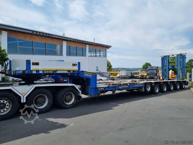 Düşük yükleyici Goldhofer STZ-H6-57/80A Teleskop-Tieflader Waggontransport