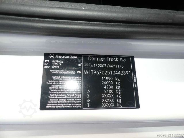 Kutu kamyonu MERCEDES-BENZ 1224 L LBW 1.5t Retarder 1 Bett Heizung Klima
