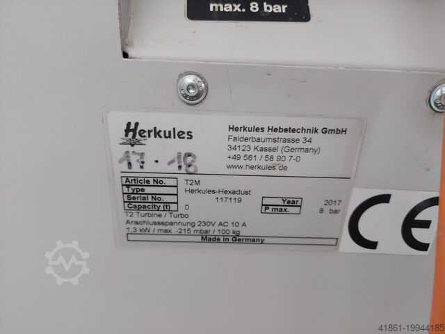 Κινητή τουρμπίνα απορρόφησης HERKULES-HEDSON Hexadust T 2 M