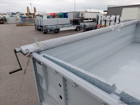 Trosmerni kiper prikolica HUMBAUR HTK195024 TANDEM 3-SEITENKIPPER VERZINKT, SAF-ACHSEN, ROLLPLANE,